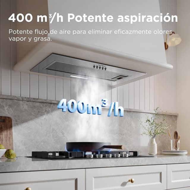 Detalle 2 de COMFEE' BIHT17SS-52 campana empotrable 52 cm 400 m³/h