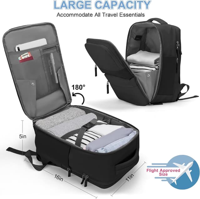 Detalle de SUNUP Ryanair cabin bag 40x20x25cm under-seat travel backpack (20L) with laptop fit