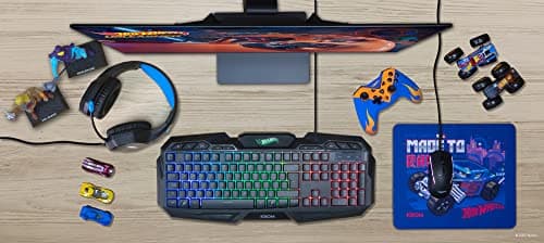 Thumbnail 6 de KROM Kit teclado, ratón y alfombrilla Hot Wheels KUSTOM (negro) con teclado RGB y ratón 7200 DPI