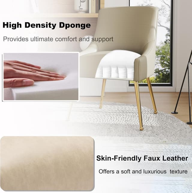 Thumbnail 5 de Faux Leather Dining Chair Set of 2