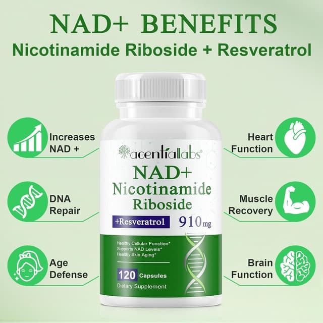 Detalle 2 de Liposomale NAD+ Kapseln 910 mg – NAD Booster 💊
