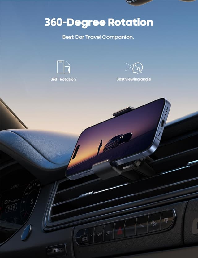 Detalle de Lamicall Car Vent Phone Mount 4.7–6.7in