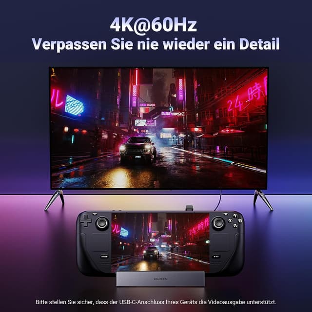 Detalle 1 de UGREEN Steam Deck Dock 4K@60Hz