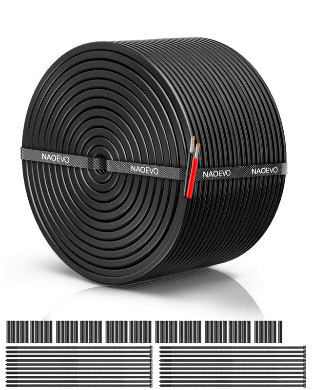 Detalle de NAOEVO 18 Gauge 2-Conductor Wire 100FT