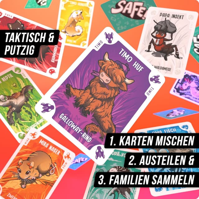 Detalle de DENKRIESEN Safe! Kartenspiel für Familie
