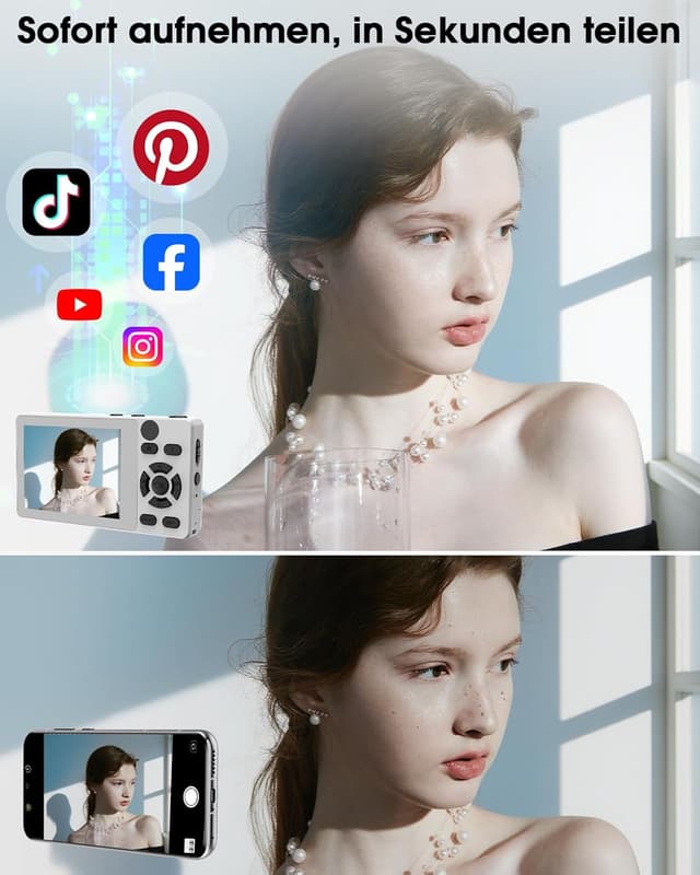 Detalle de Vitaler Digitalkamera 64MP für Einsteiger