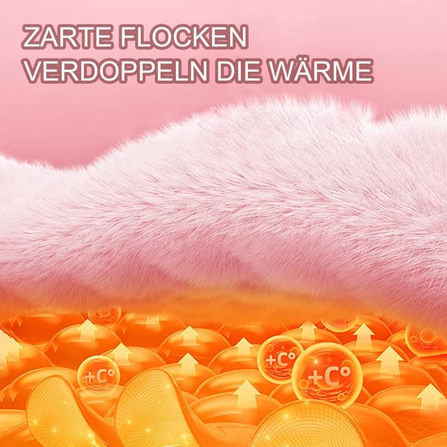 Detalle de Wärmflasche elektrisch, tragbar mit weichem Bezug (Rosa) – wohltuende Wärme für Rücken, Bauch und Nacken