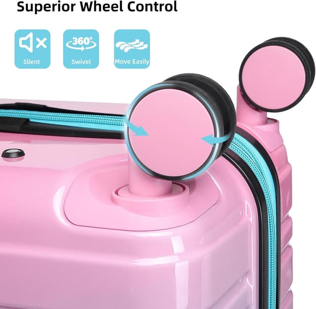 Thumbnail 6 de LARVENDER 20 Inch Carry-On Luggage Set