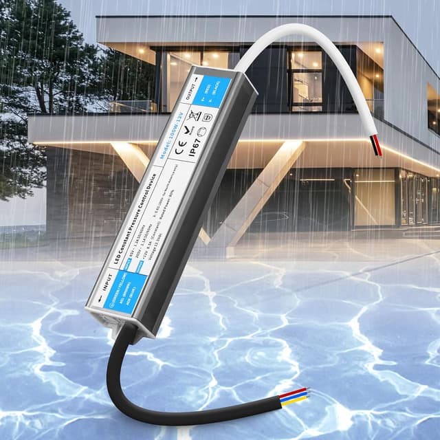 Detalle de SUCIKORIO Trasformatore/LED driver impermeabile 12V 100W AC 220V→DC 12V IP67 (8,3A, ultra sottile)