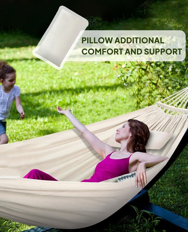 Detalle 2 de Chihee Baumwoll-Hängematte 300x150 cm