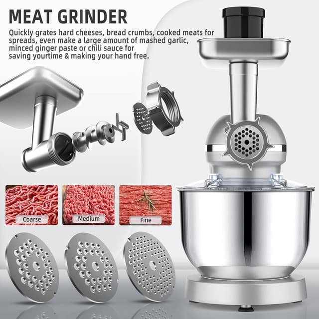 Thumbnail 4 de Homlee 3 en 1 Robot de Cocina 🍲 1800W, Amasadora y Exprimidor