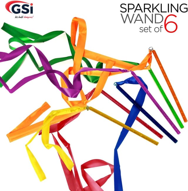 Thumbnail 4 de GSi Multicolor Sparkling Ribbon Wands 6-pack
