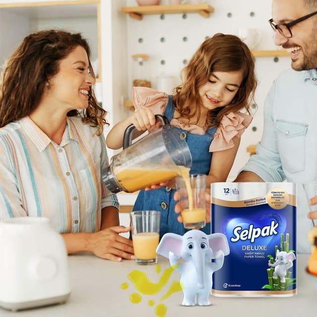 Detalle 2 de Selpak Deluxe Küchenrolle 3600 Blatt