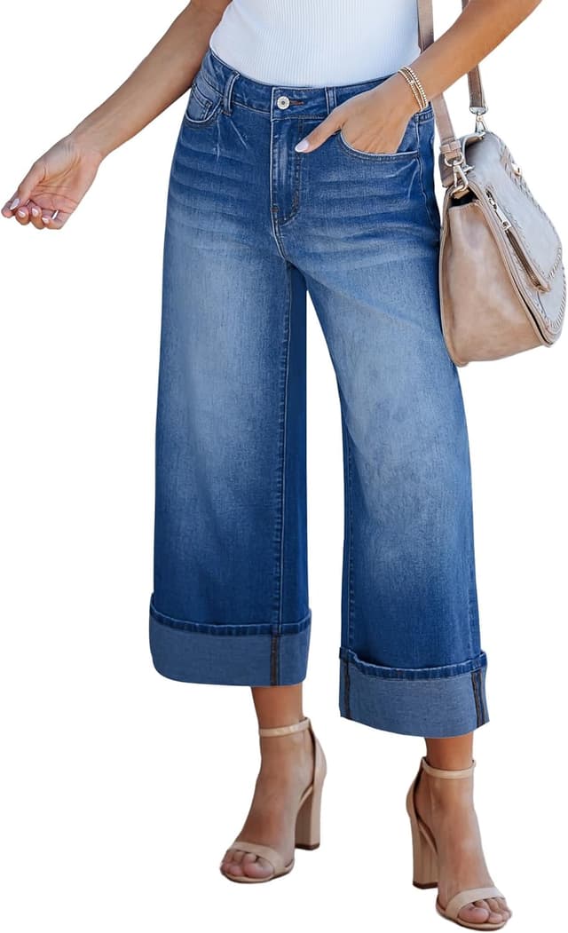 Detalle de GRAPENT Wide Leg Jeans 5 pockets