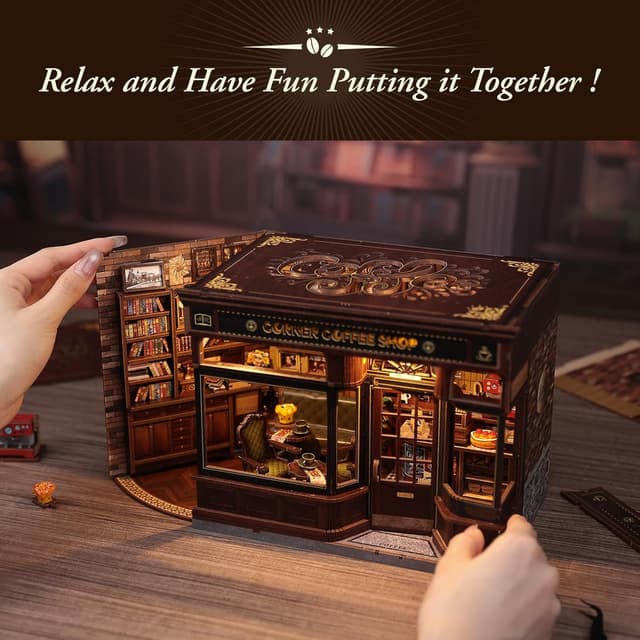 Thumbnail 5 de CUTEBEE Book Nook Kit LED miniature bookend