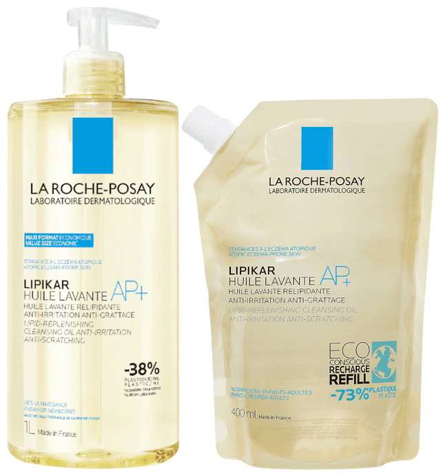 Imagen de La Roche Posay Lipikar AP+ Aceite Lavante 1 L + recarga 400 ml en OfertitasTOP