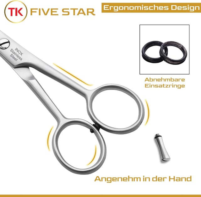 Detalle 2 de TK FIVE STAR Signature Friseurschere 6 Zoll ✂