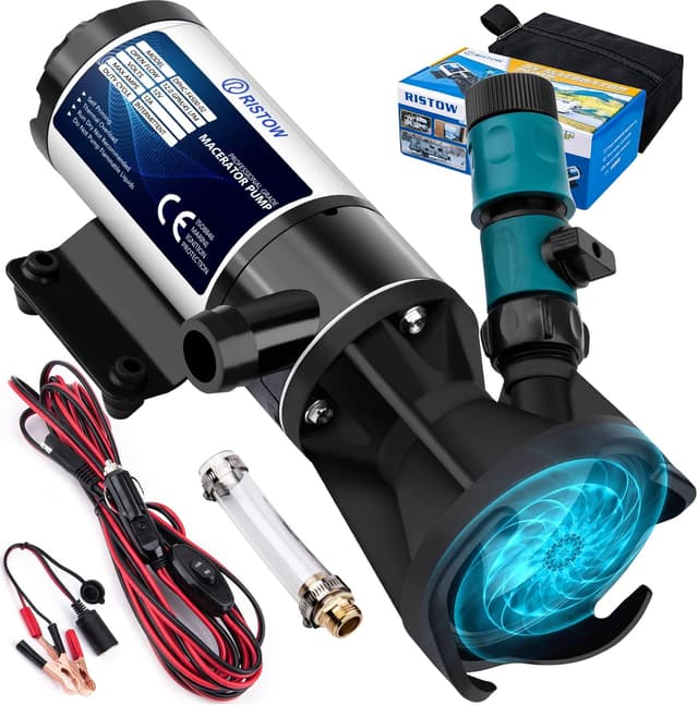 Detalle de RV Macerator Pump 12V 12GPM Self-Priming Waste Water Pump (Quick Release, 10FT Tubing)
