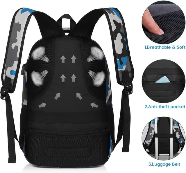 Thumbnail 4 de YAMTION Mochila 17.3" para escuela, trabajo y viajes