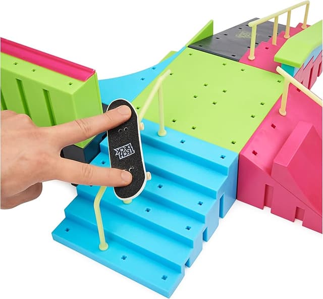 Thumbnail 6 de Tech Deck Neon Mega Park X-Connect — parque de dedos para 2 fingerboards