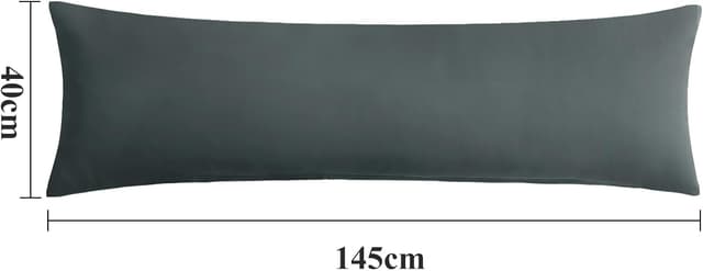 Thumbnail 6 de Aisbo Kissenbezug 40x145 2er Set Seitenschläferkissen Bezug Anthrazit