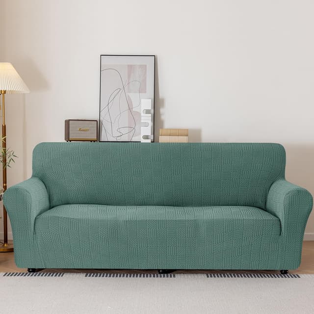 Detalle 2 de Copridivano elasticizzato Ystyle 2 posti verde chiaro