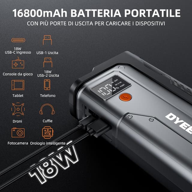 Thumbnail 2 de Booster Avviamento Auto 5000A