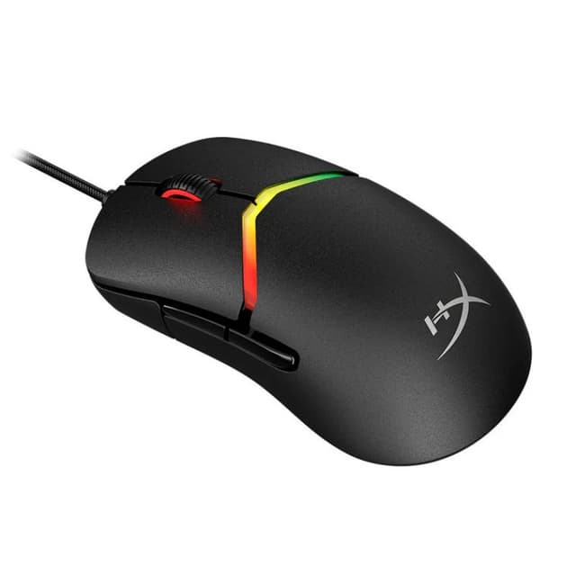 Detalle 2 de HyperX Pulsefire Saga ratón gaming RGB con sensor 26.000 DPI y 8.000 Hz, 6 botones (negro)