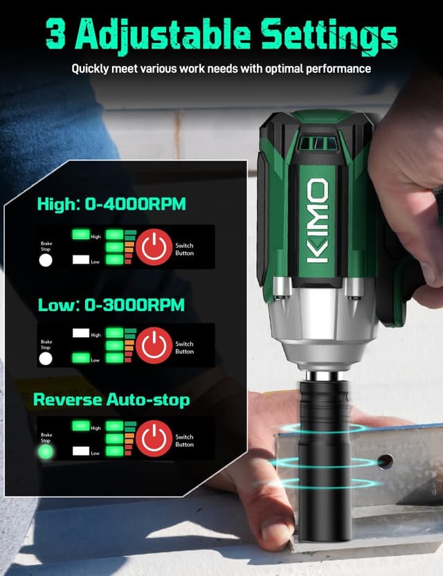 Thumbnail 6 de KIMO Impact Wrench 1200Nm 1/2