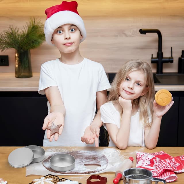 Thumbnail 6 de COHEALI Candy Storage Boxes 10 Pack - Decorative metal snack containers with lids