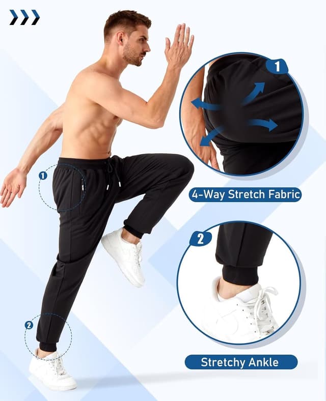 Detalle 1 de OZYJD Mens Sweatpants 5-Pack Athletic Joggers