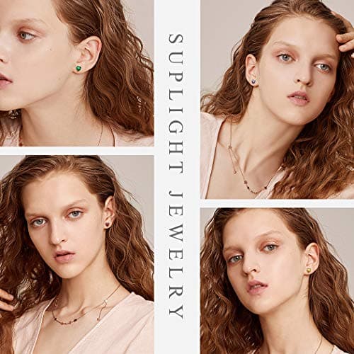 Detalle de Suplight pendientes corazón de plata 925 abril