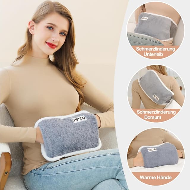 Detalle 2 de hYwecy Wärmflasche 8–10 Minuten Aufheizen