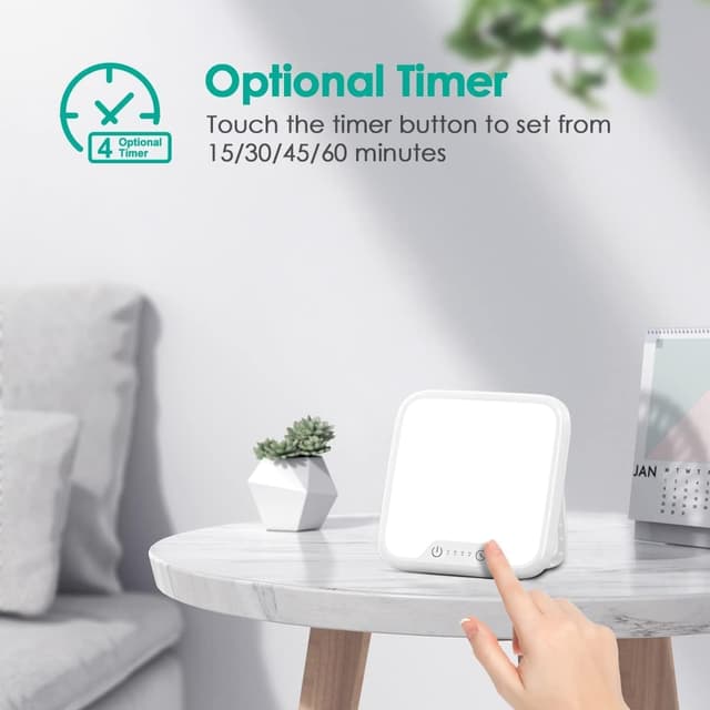 Thumbnail 4 de VTHW SAD Lamp 10,000 Lux daylight lamp with timer