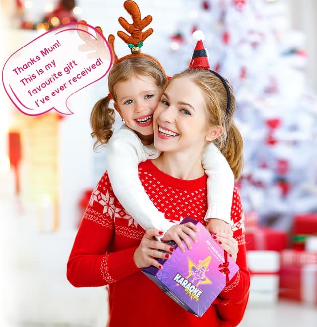 Detalle 2 de YLL Mini Kinder-Karaoke-Maschine mit 2 Mikrofonen (Hotpink) – tragbarer Bluetooth-Karaoke-Spaß für Kinder