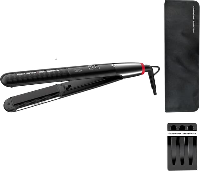 Detalle de Rowenta x Karl Lagerfeld SF467L plancha 8 temperaturas