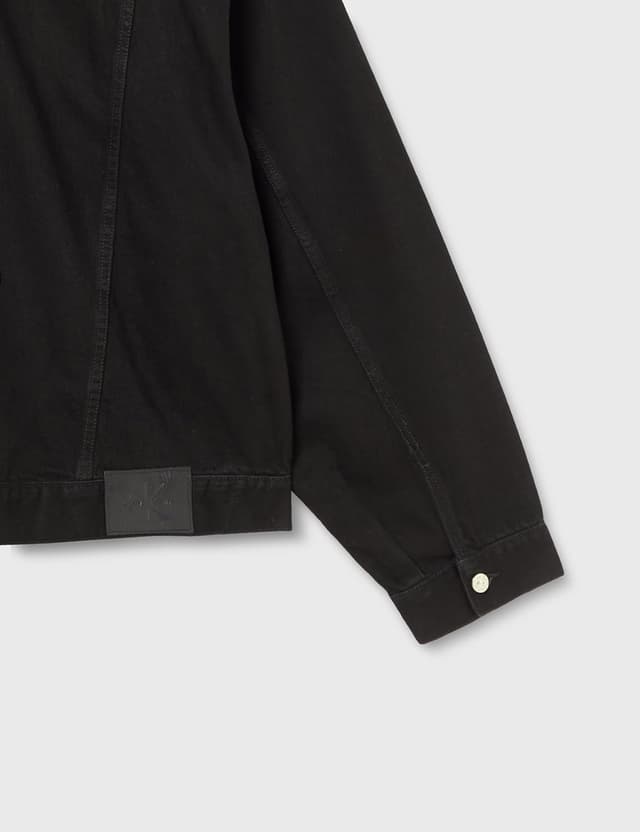 Detalle de Calvin Klein 90s CK Classic Black Trucker Lv04rf706g: giacca uomo in stile trucker