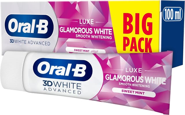Detalle de Oral-B 3DWhite Advanced Luxe Glamorous White Whitening Toothpaste (100ml)