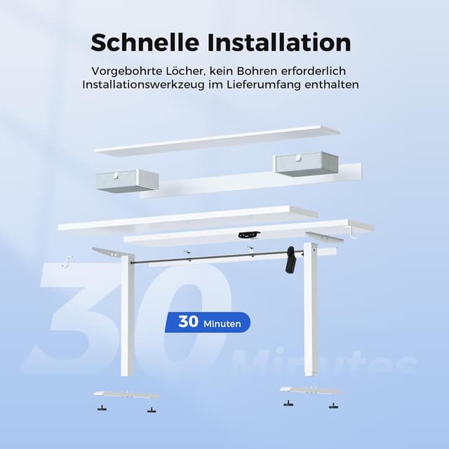 Thumbnail 6 de Agilestic Höhenverstellbarer Schreibtisch 100×60