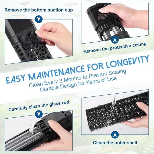 Thumbnail 5 de AQQA 500W Aquarium Heater for 53-80 Gallon