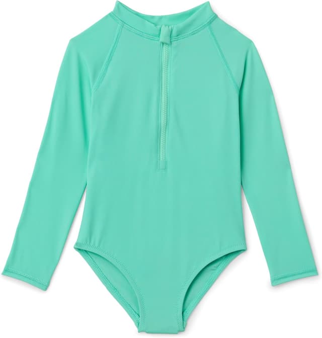 Detalle de Amazon Essentials Fille maillot de bain une pièce rashguard à manches longues