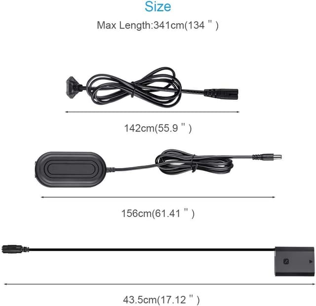 Detalle 2 de Fomito NP-FZ100 AC power adapter kit 24W