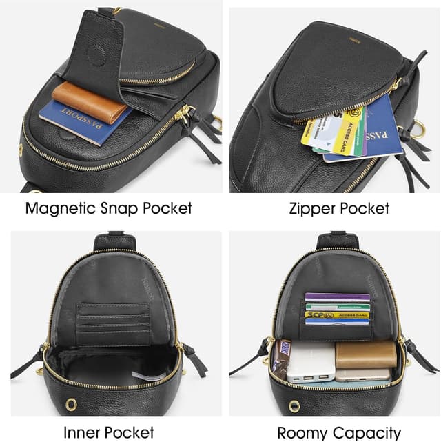 Thumbnail 4 de Kattee Borsa a tracolla in pelle RFID piccola