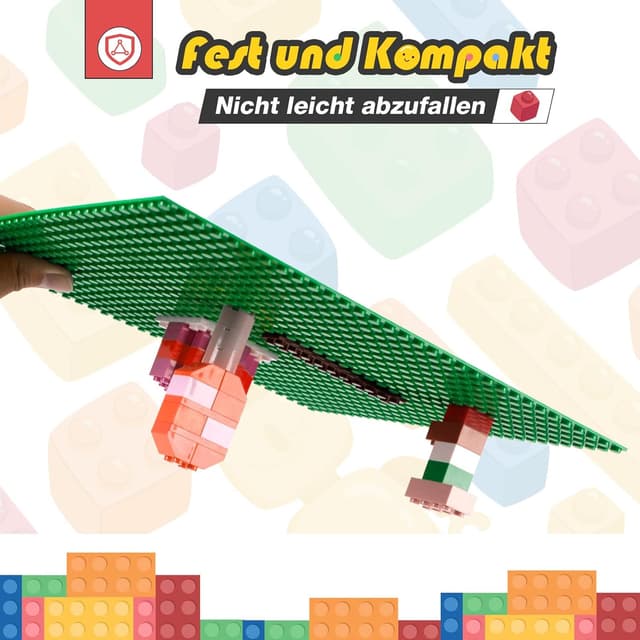 Detalle 2 de HUIZDQ 12 Stück Grundplatten 25,5 cm 🧩