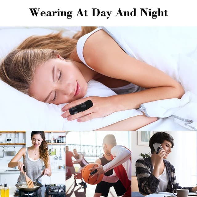 Thumbnail 6 de ACWOO Stecche per le dita regolabili (2 pezzi) in nero, supporto per dito a scatto e dolore