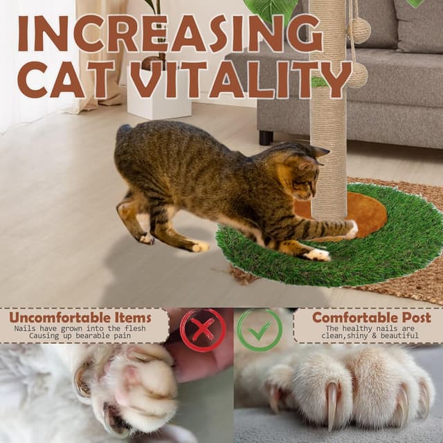 Thumbnail 5 de HOMYHANDS 60cm Cat Scratching Post