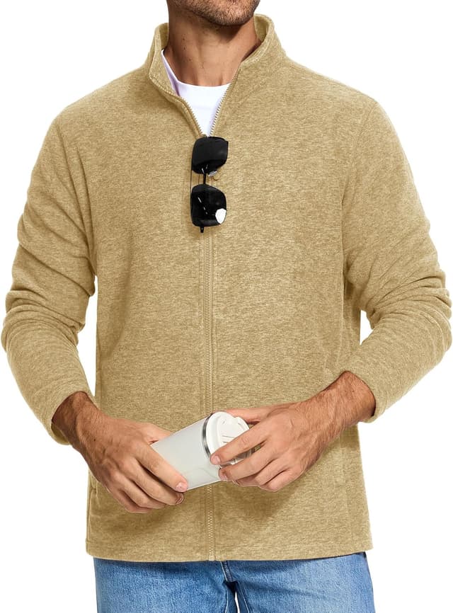 Thumbnail 6 de EKLENTSON men’s full-zip lightweight fleece jacket with zip pockets