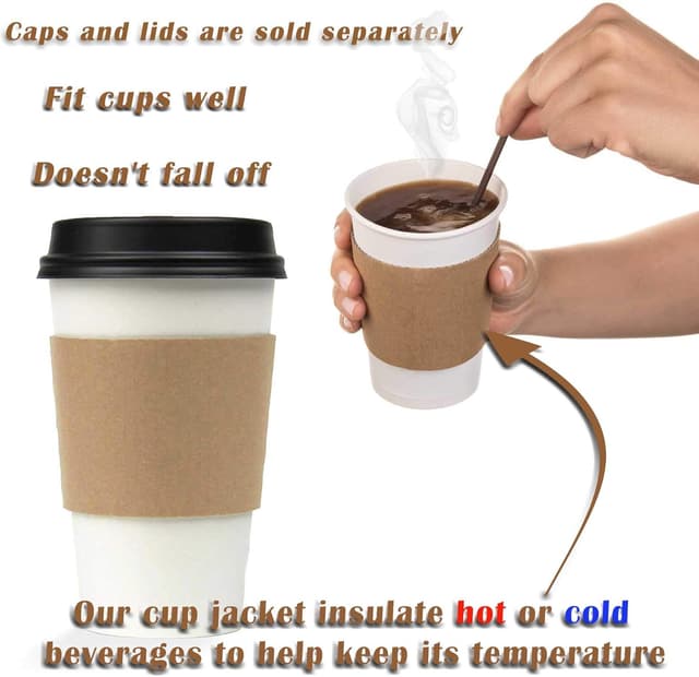 Thumbnail 5 de FMP Brands Kraft Coffee Cup Sleeves 1000 Pack