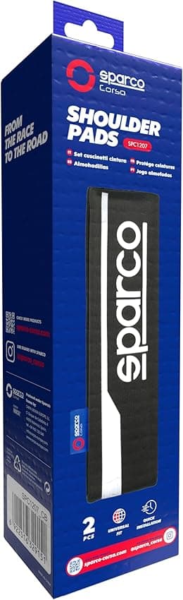 Thumbnail 5 de Sparco juego 2 almohadillas cinturón negra para bebé, 2 unidades