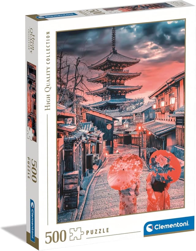 Detalle de Clementoni 500 pièces – Evening in Kyoto : puzzle adultes 500 pièces